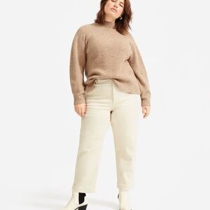 Everlane The Straight-Leg Crop White Jeans Denim size 4
